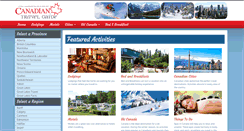 Desktop Screenshot of canadiantravelguide.net