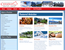 Tablet Screenshot of canadiantravelguide.net